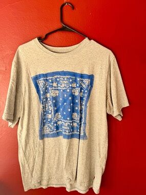 Levi's Men's Bandana Graphic Print T-Shirt - Heather Gray - Medium